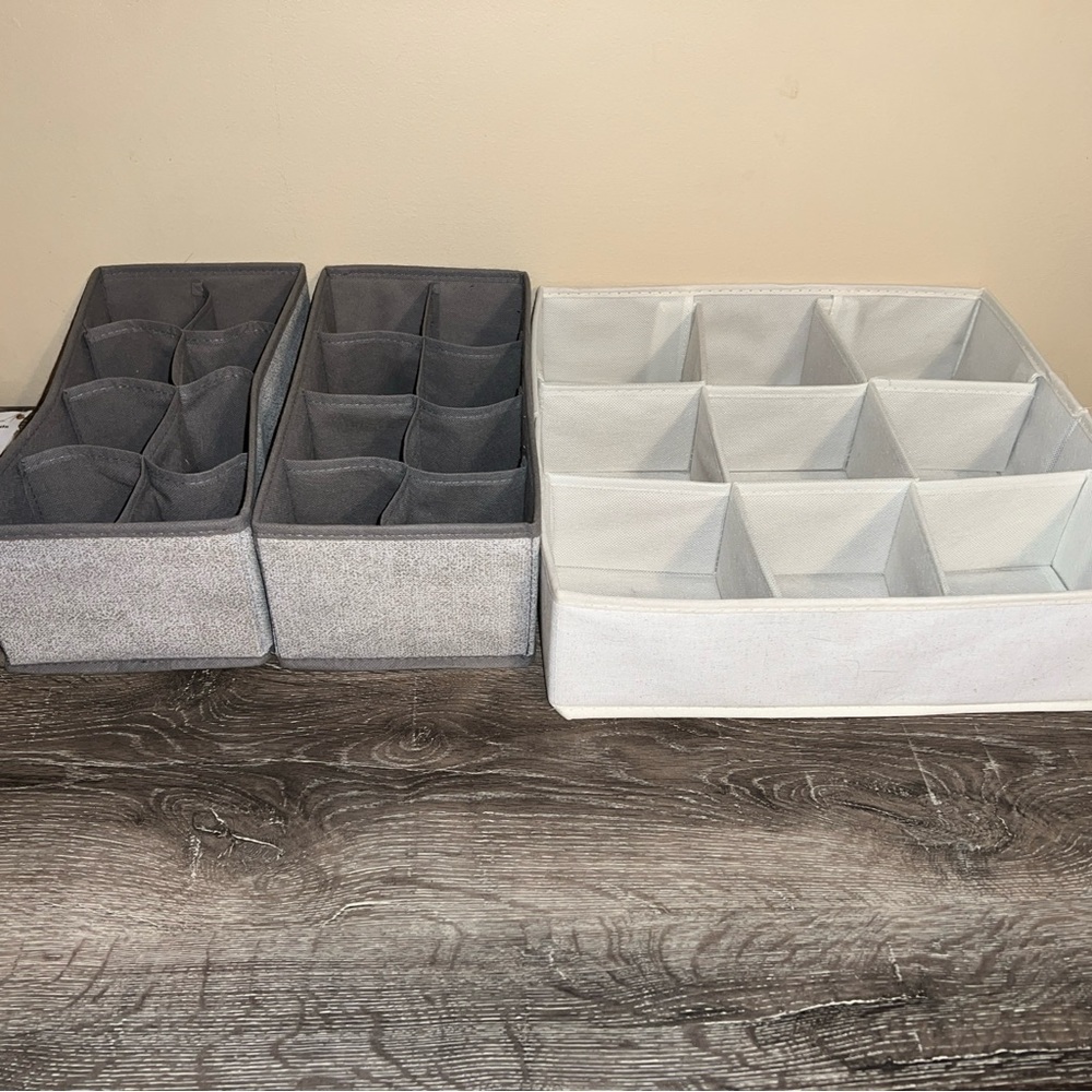 dresser drawer  organizer bins